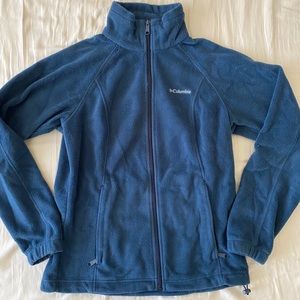 Blue Columbia Full Zip Fleece Jacket